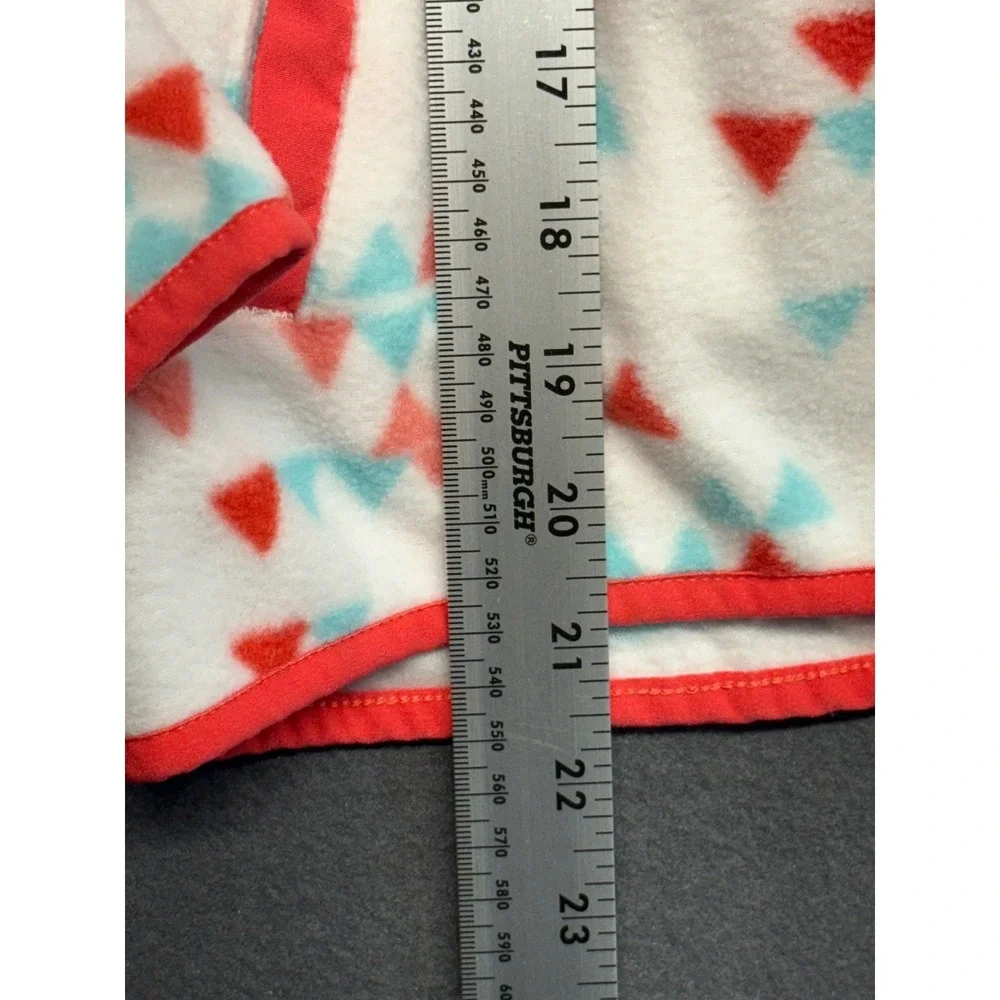 Eddie Bauer Fleece Quarter Zip Pullover‎ Geometric Triangle Kids M 10/12